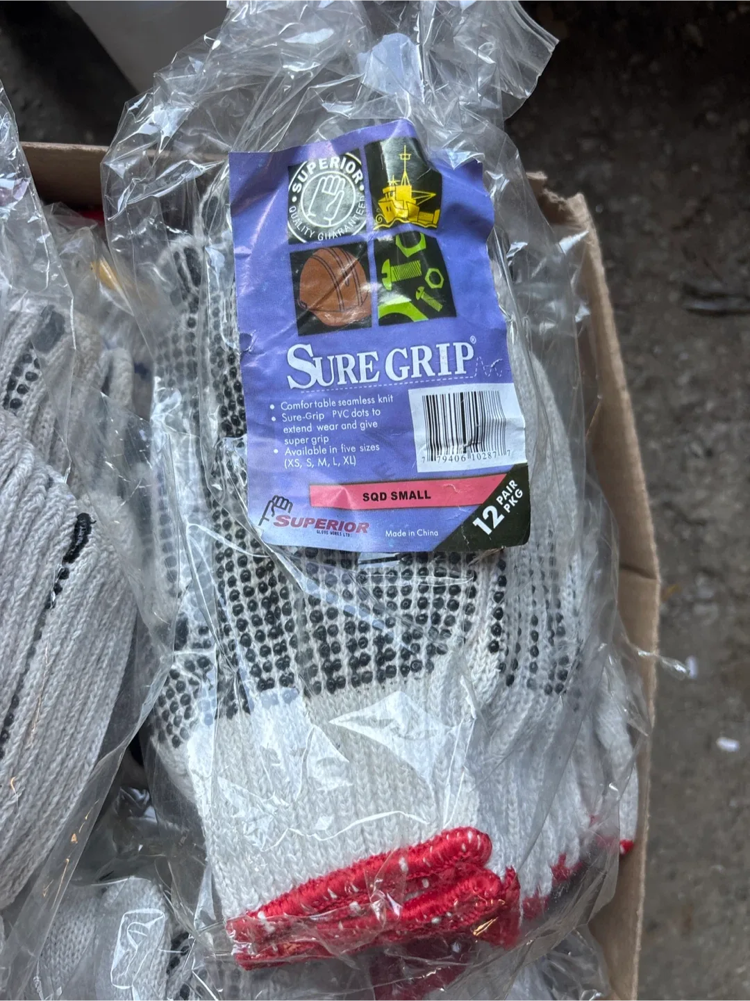 Superior Sure Grip SQD Small Gloves - 12 Pairs image indicator(3)