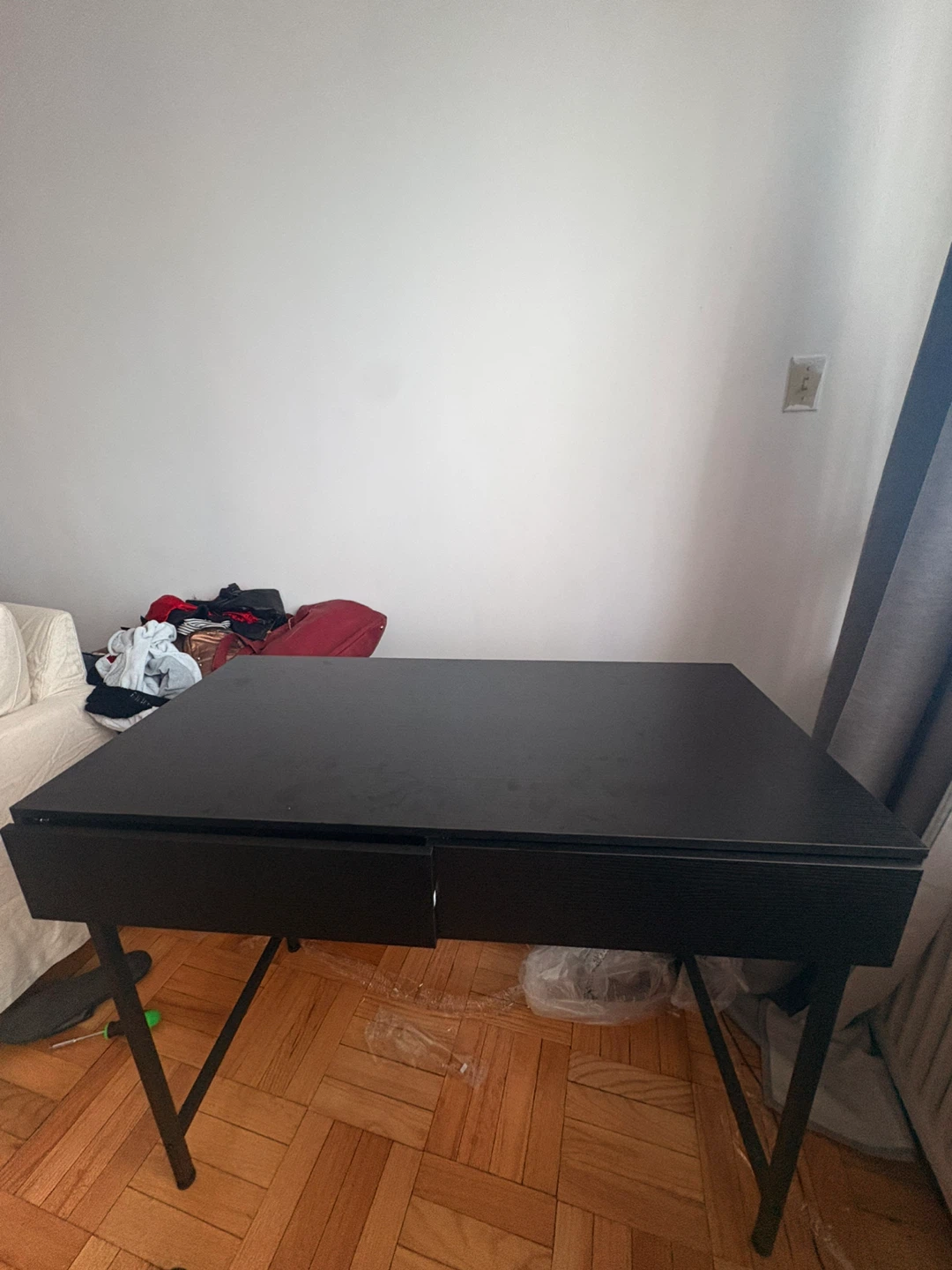 Black Desk with Drawer