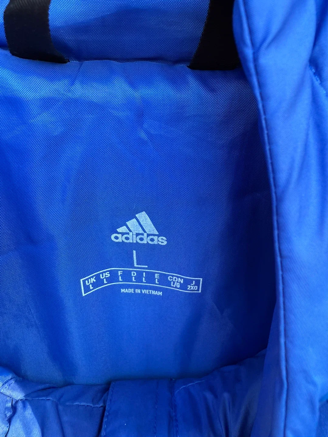 Adidas Blue Padded Jacket - Size L image indicator(2)