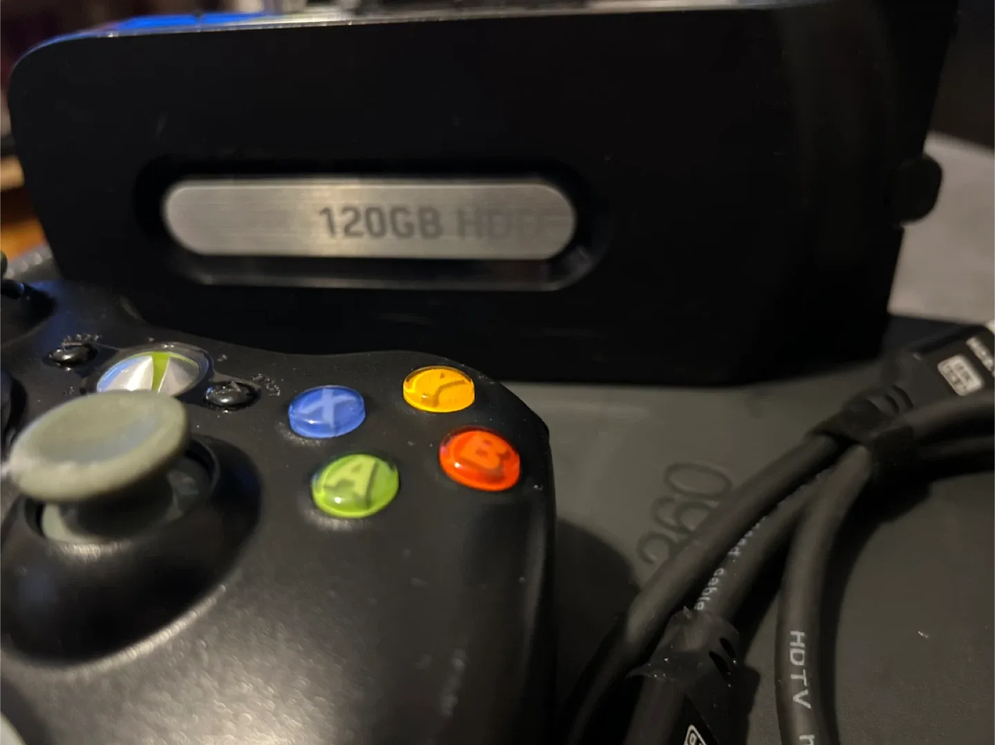 Xbox 360 120GB HDD with Controller image indicator(3)