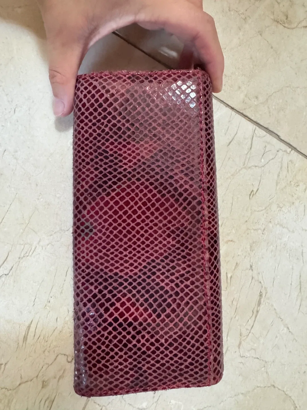 Michael Kors Red Snakeskin Wallet image indicator(3)