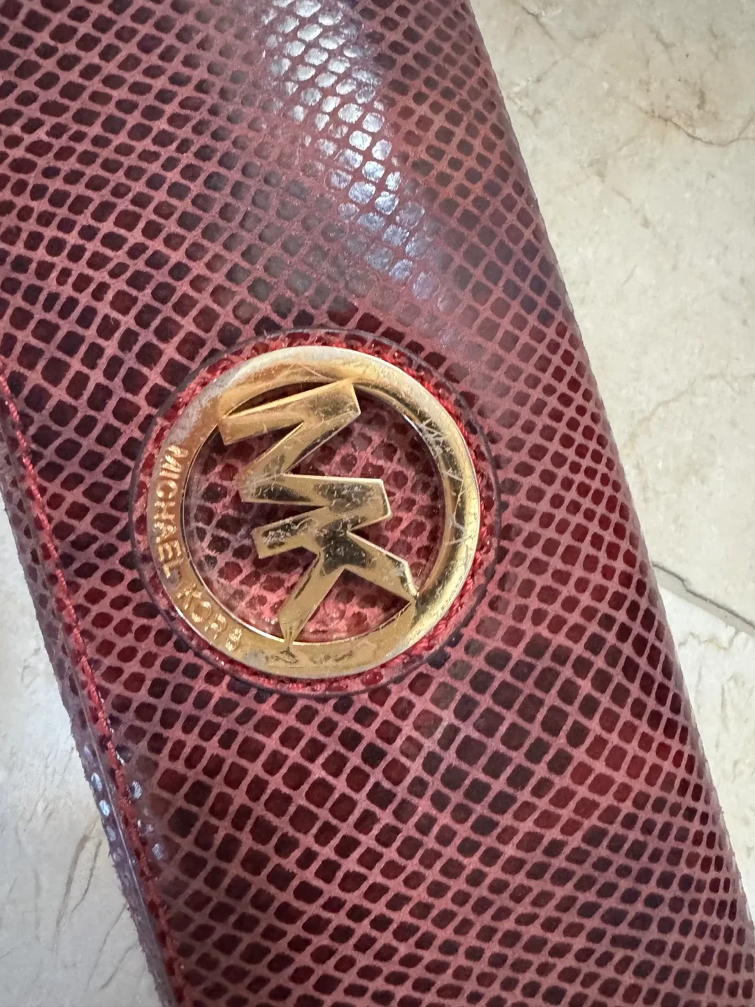 Michael Kors Red Snakeskin Wallet image indicator(2)