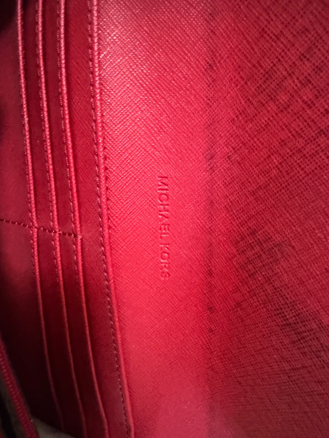 Michael Kors Red Snakeskin Wallet image indicator(5)