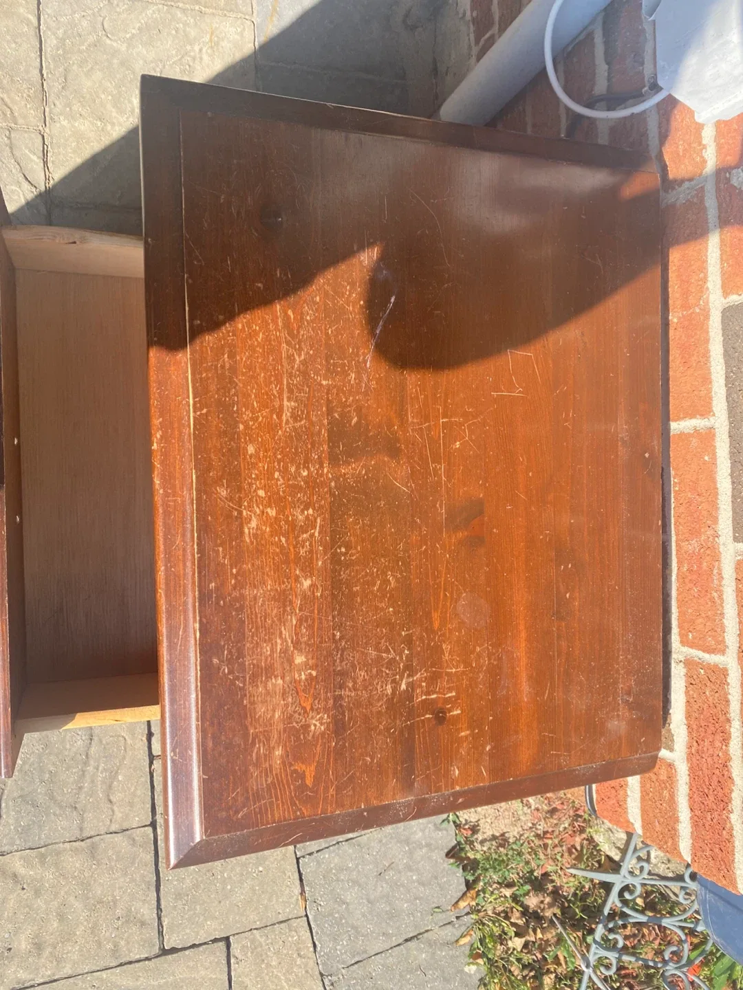 Wooden Bedside Table with Drawers image indicator(4)