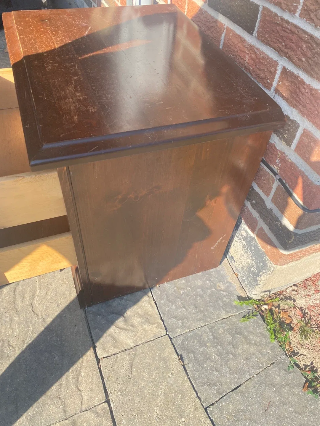 Wooden Bedside Table with Drawers image indicator(5)