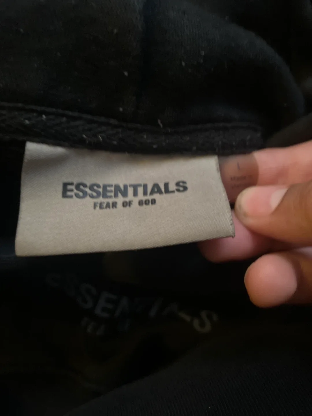 Essentials Fear of God Black Hoodie image indicator(4)