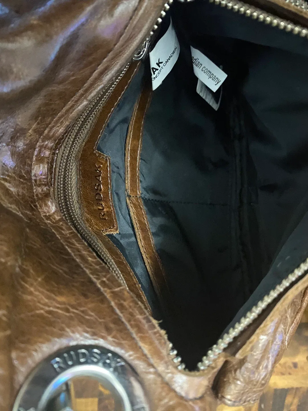 Rudsak Brown Leather Crossbody Bag image indicator(5)