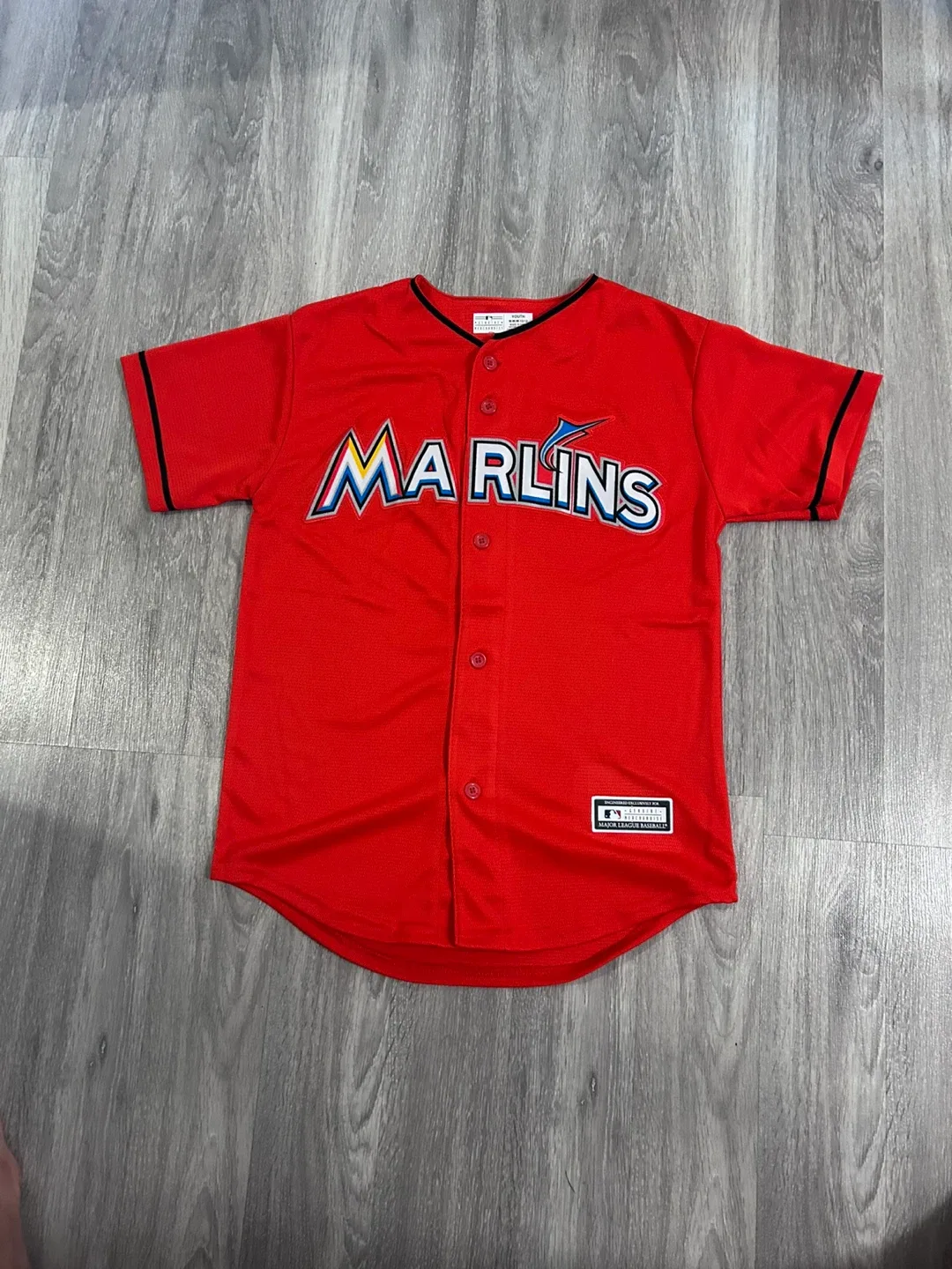 Miami Marlins Youth Baseball Jersey - Size 10/12 thumbnail