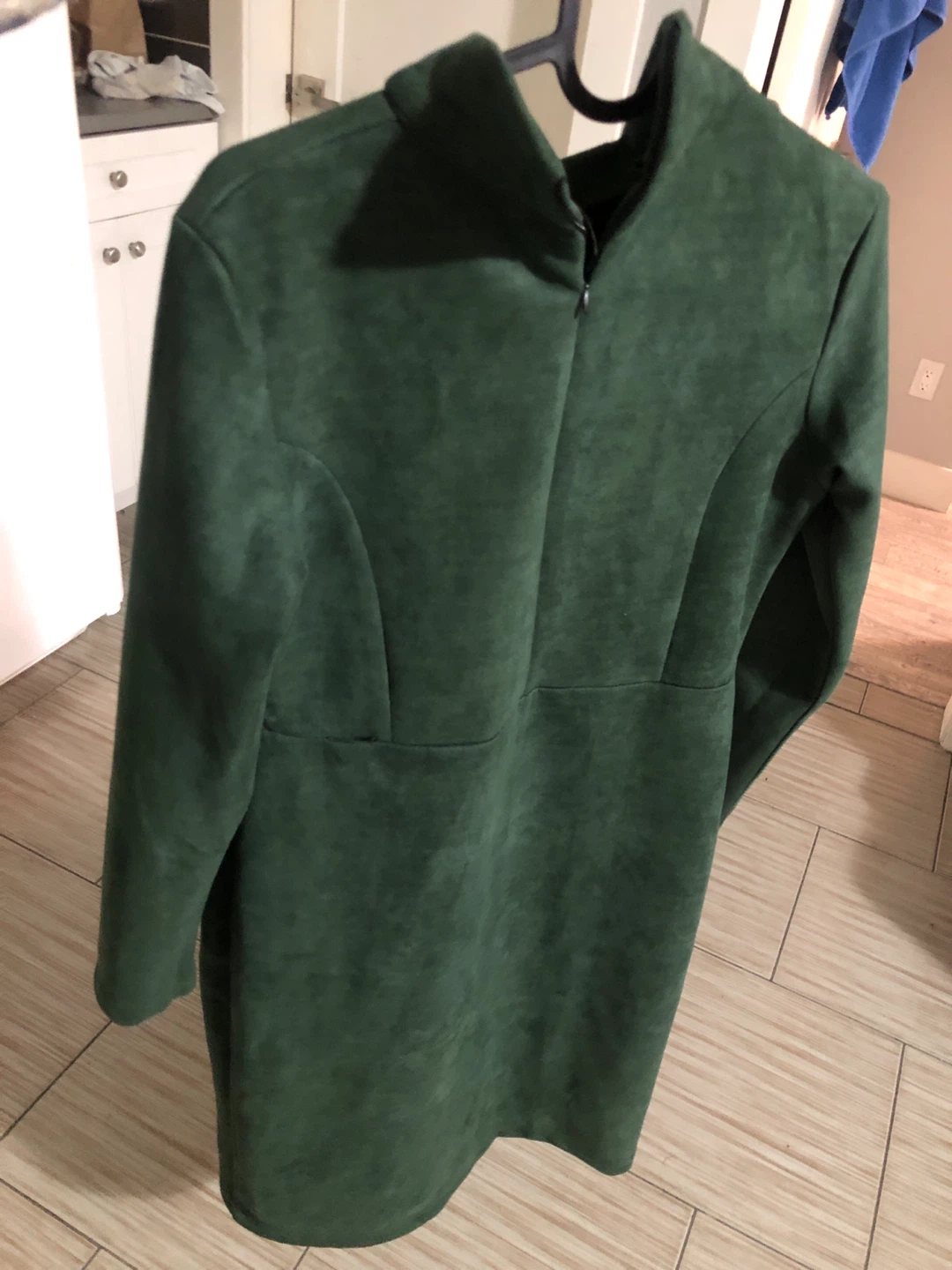 Green Classy Winter Dress - photo 2