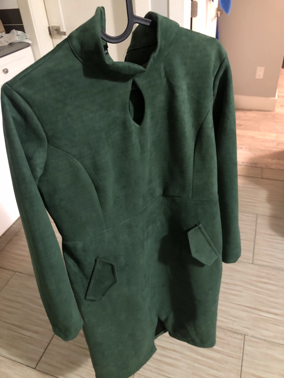 Green Classy Winter Dress