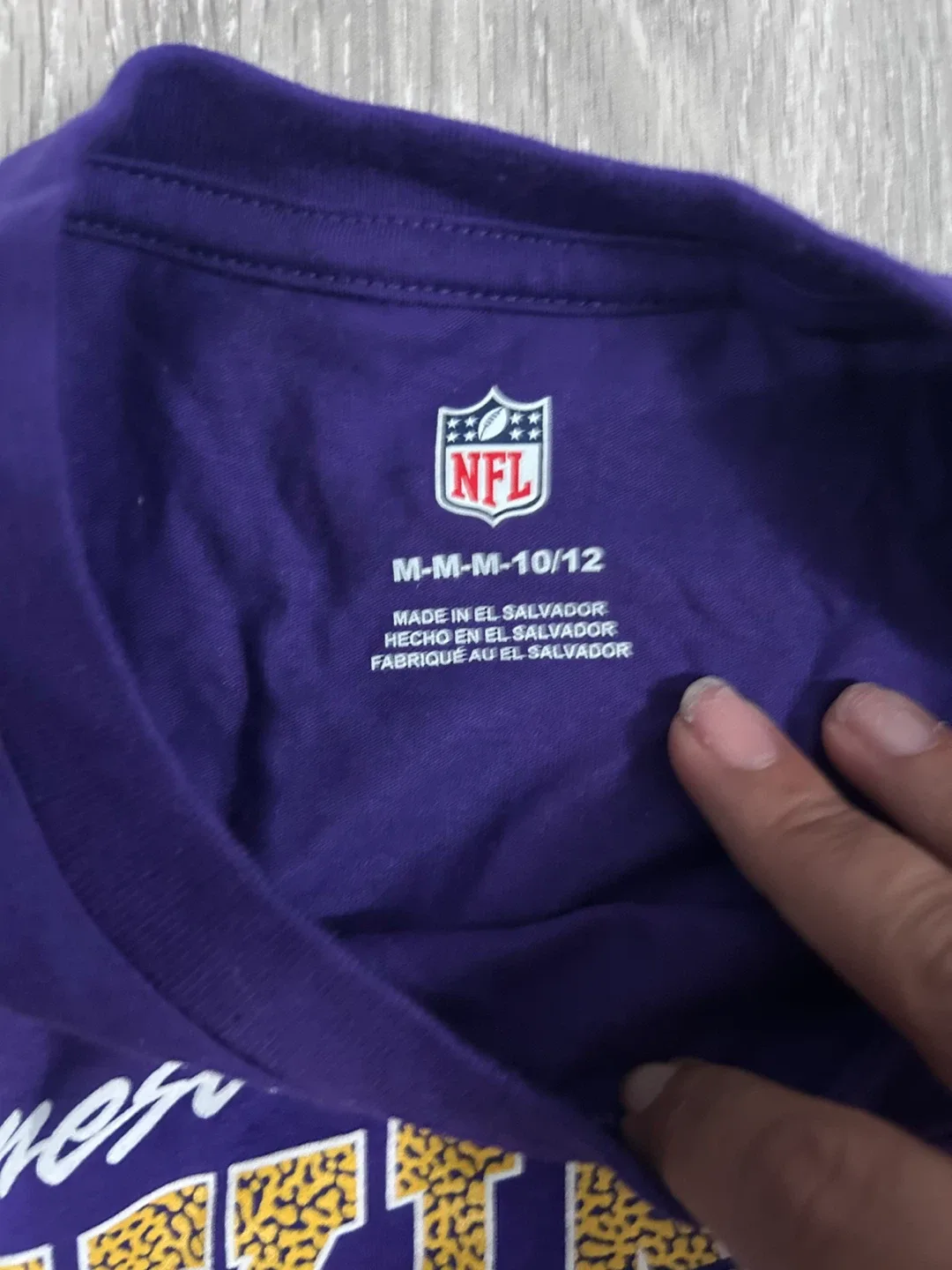 Minnesota Vikings NFL Long Sleeve Shirt - Size M (10/12) image indicator(2)