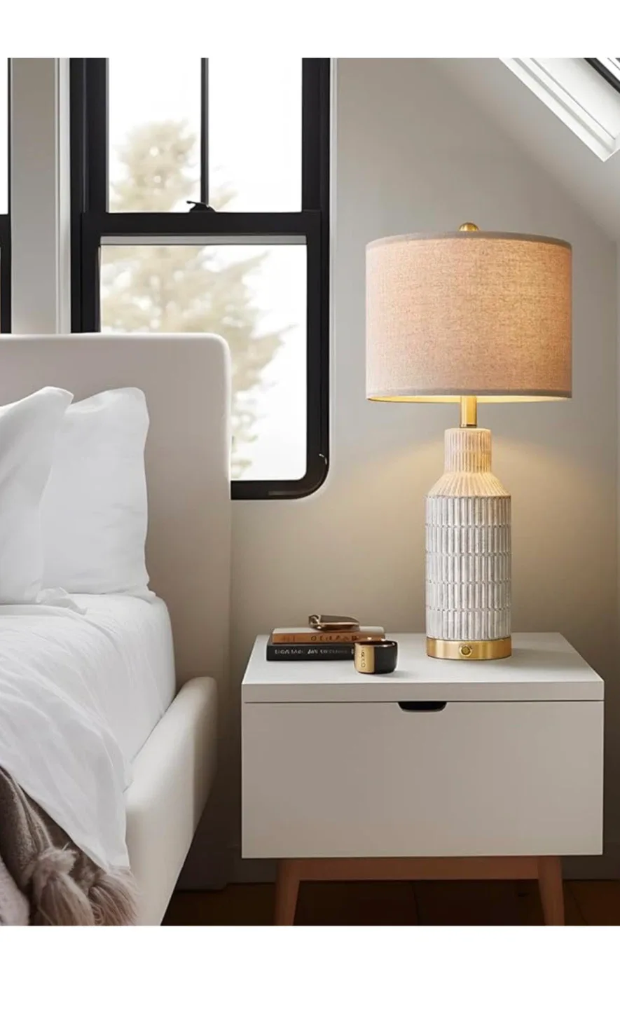 2 Table Lamp with USB Charging Port image indicator(4)