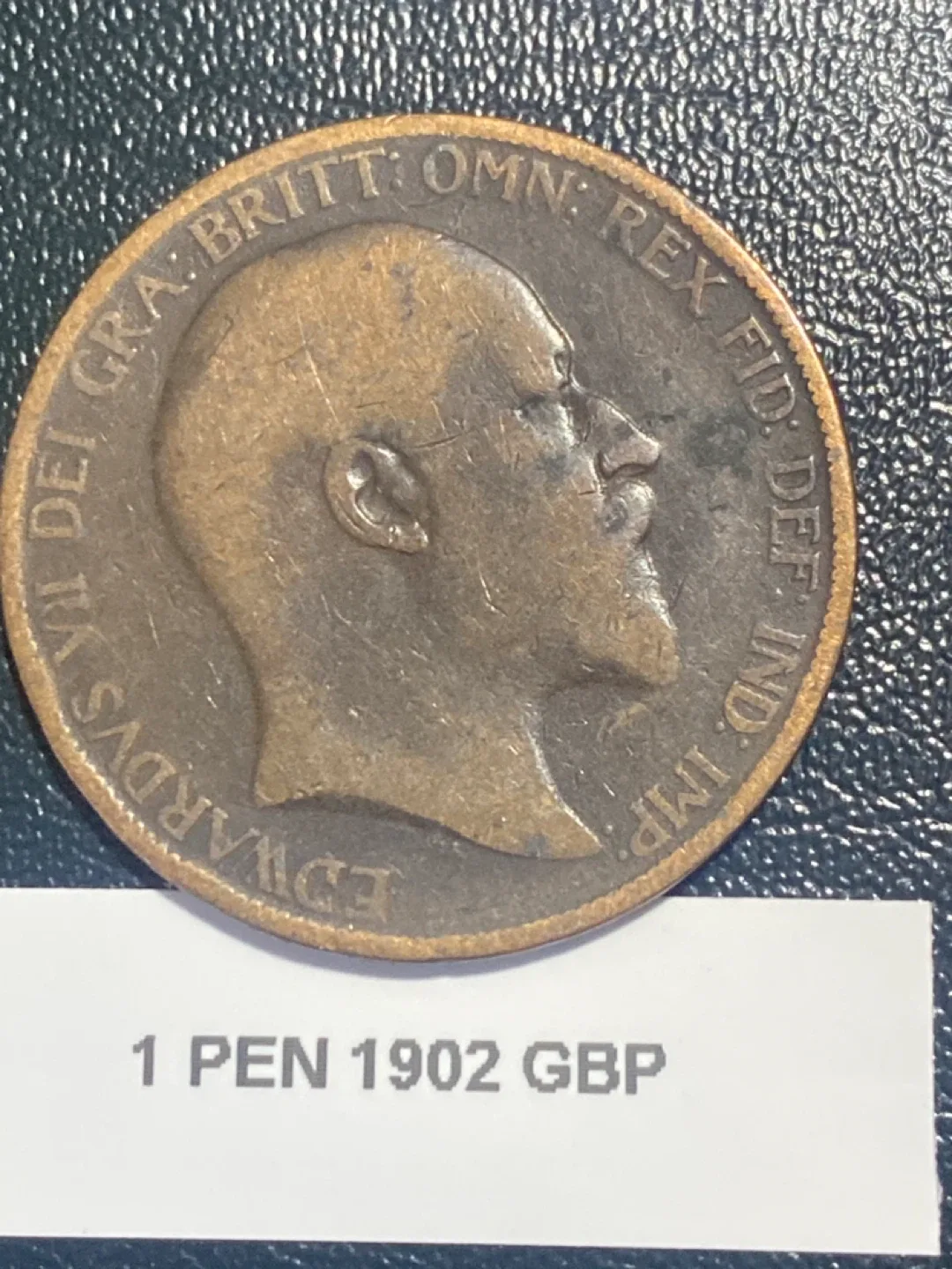 1902 Edward VII One Penny Coin thumbnail