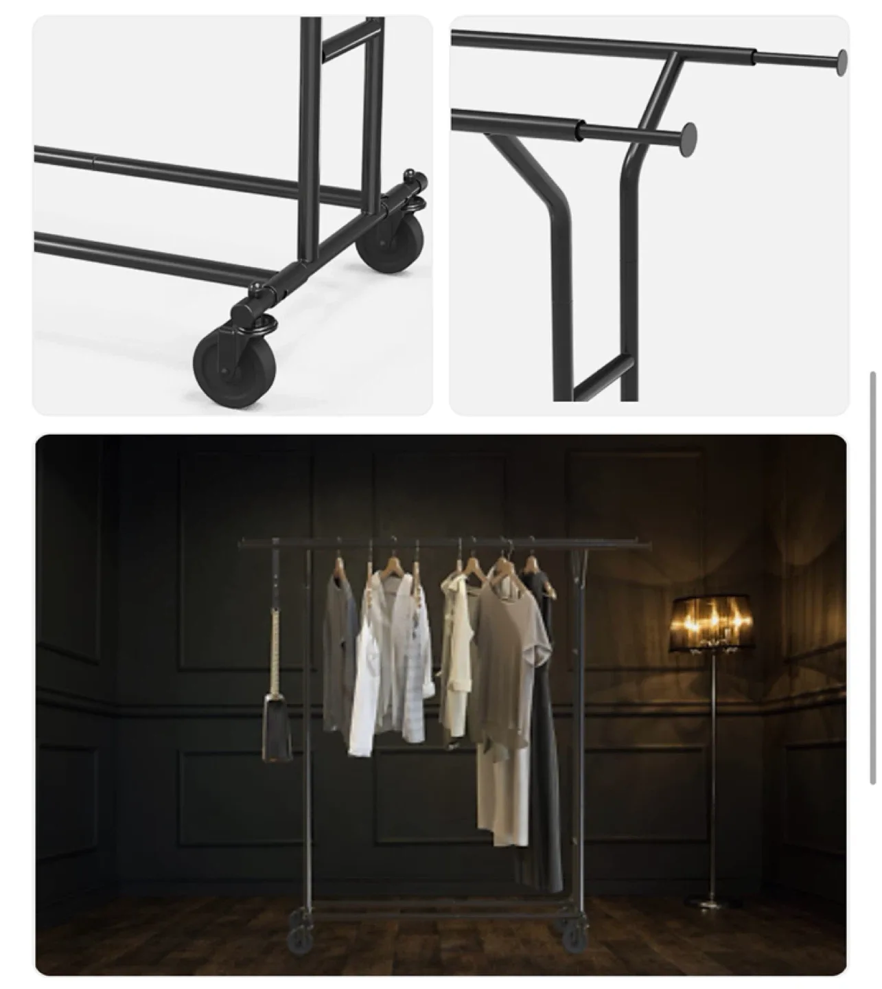 Double Rail Clothing Rack image indicator(3)