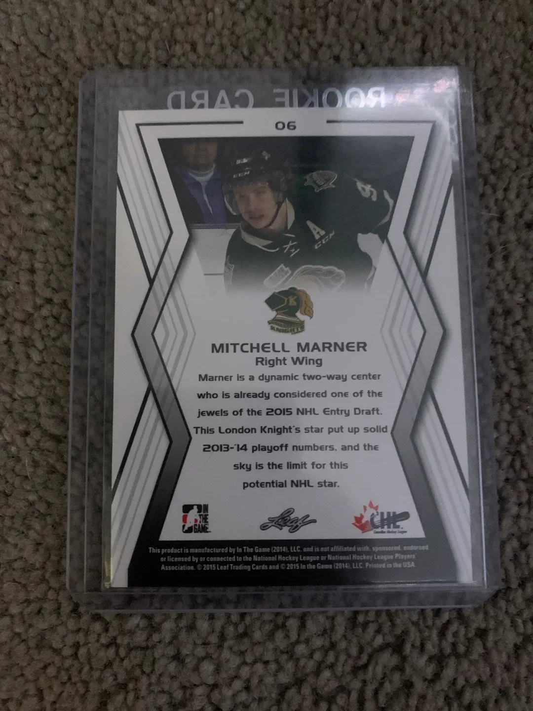 Mitchell Marner Rookie Card - Limited Edition 240/500 image indicator(2)