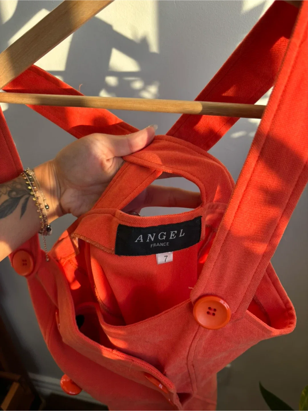 Angel France Orange Dress - Size 7 thumbnail
