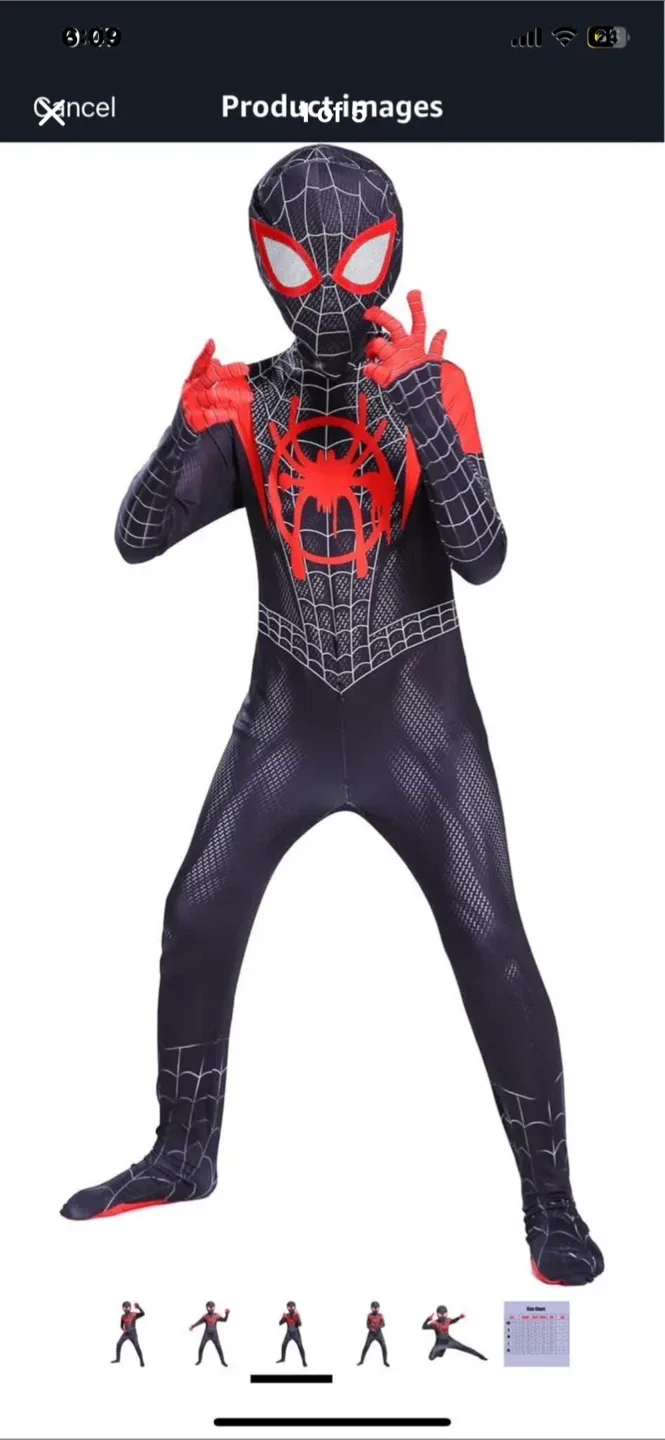 Superhero Costume for Kids - Size 170, New thumbnail
