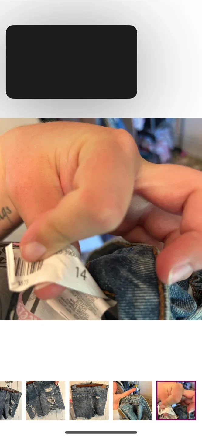 Aeropostale 90s Baggy Denim Shorts image indicator(6)