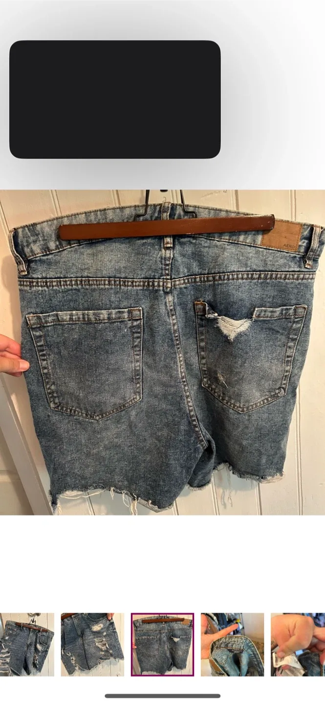 Aeropostale 90s Baggy Denim Shorts image indicator(4)