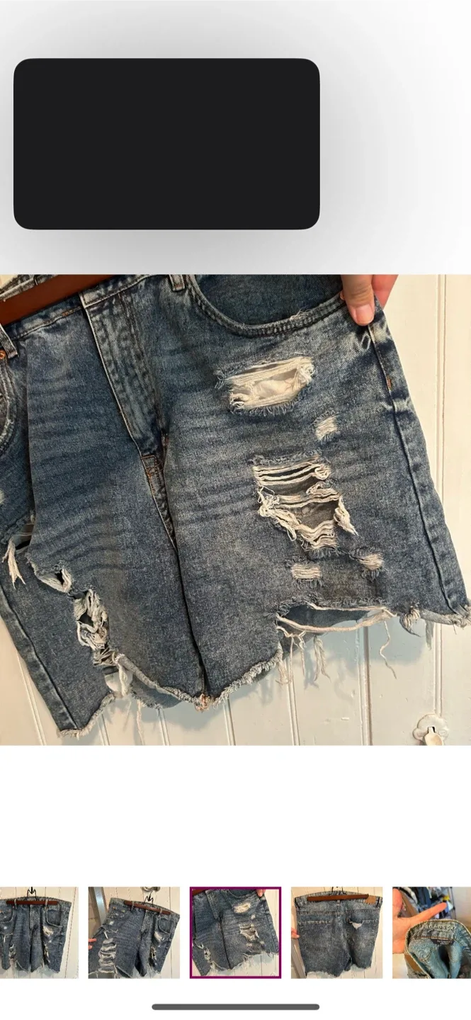 Aeropostale 90s Baggy Denim Shorts image indicator(3)