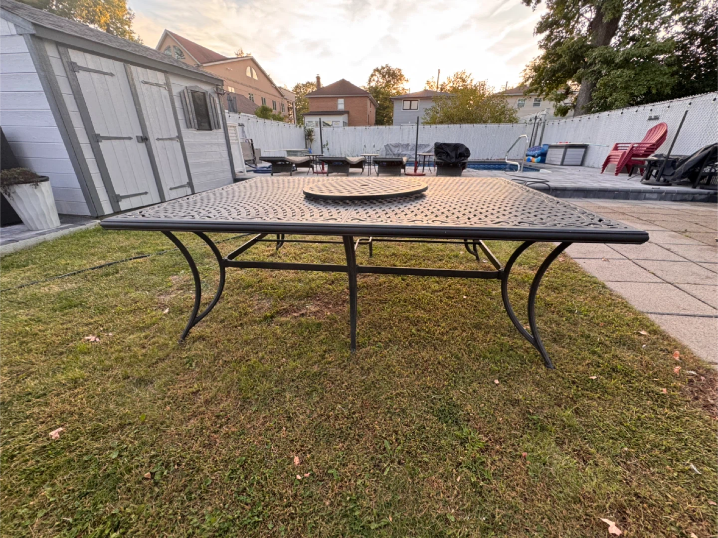 Outdoor Patio Dining Table - Cast Aluminum - photo 2