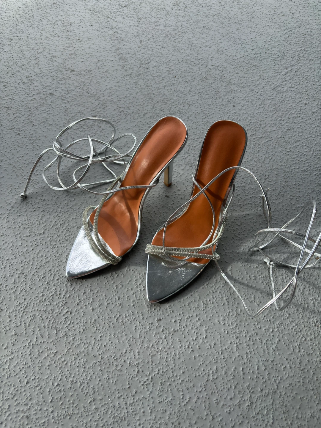 Silver Heels size 10