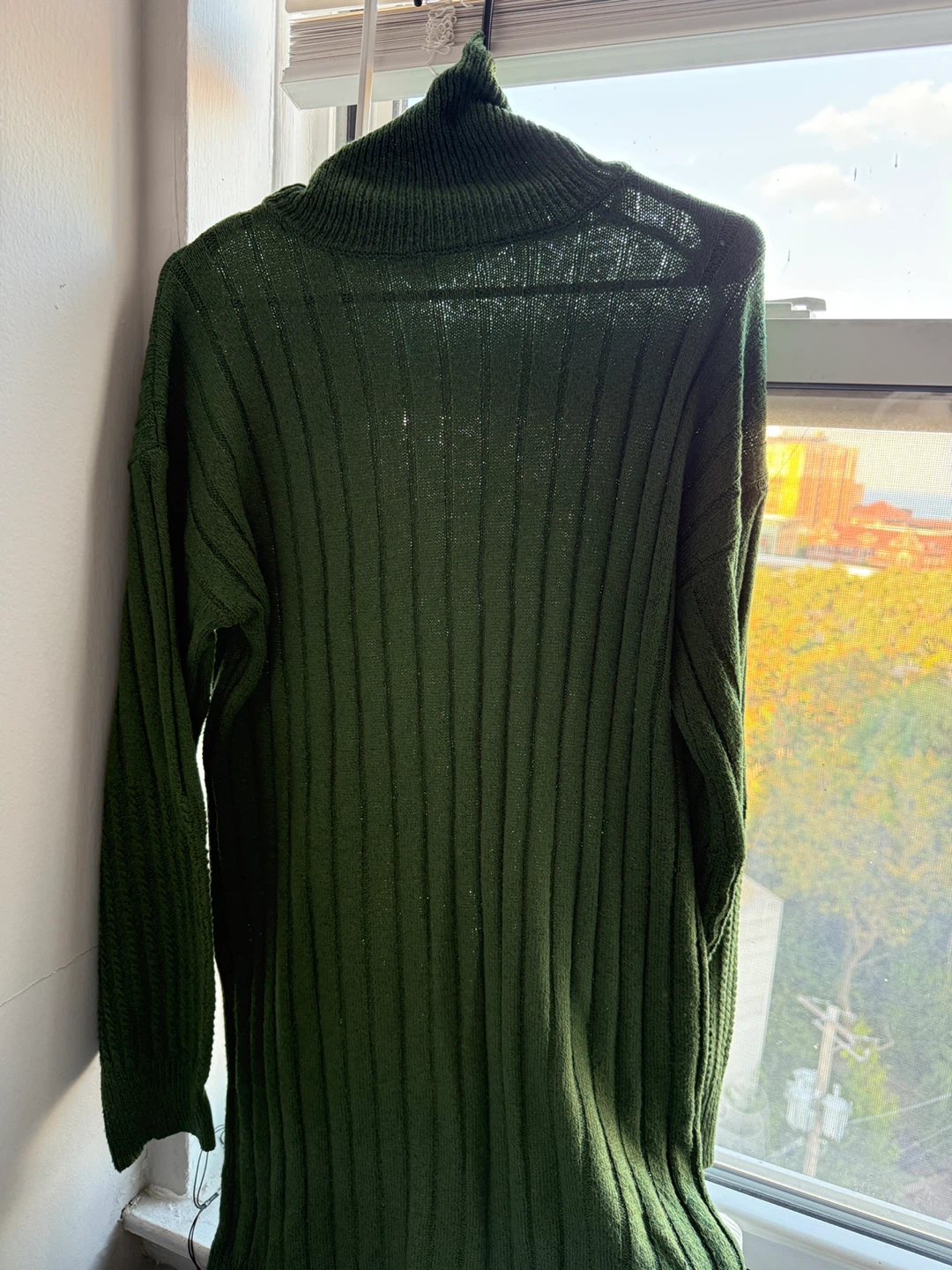 Green Turtleneck Sweater