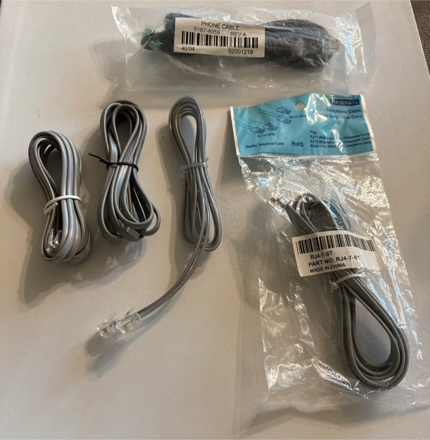 Telephone Cables - RJ11/RJ12 & RJ4-7-ST