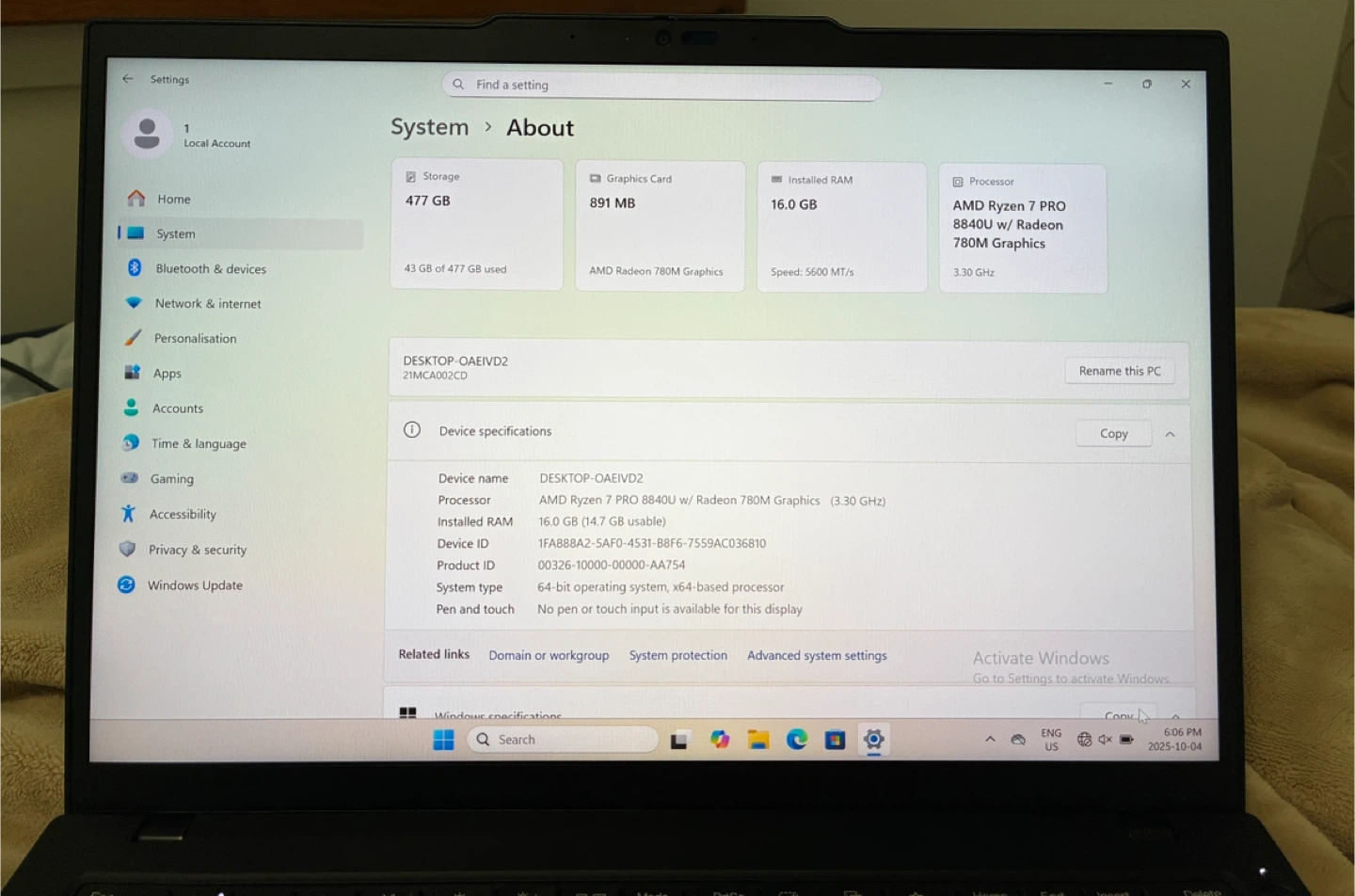 Lenovo ThinkPad T14 Gen 5 | Ryzen 7 Pro | Business-Class Laptop - photo 4