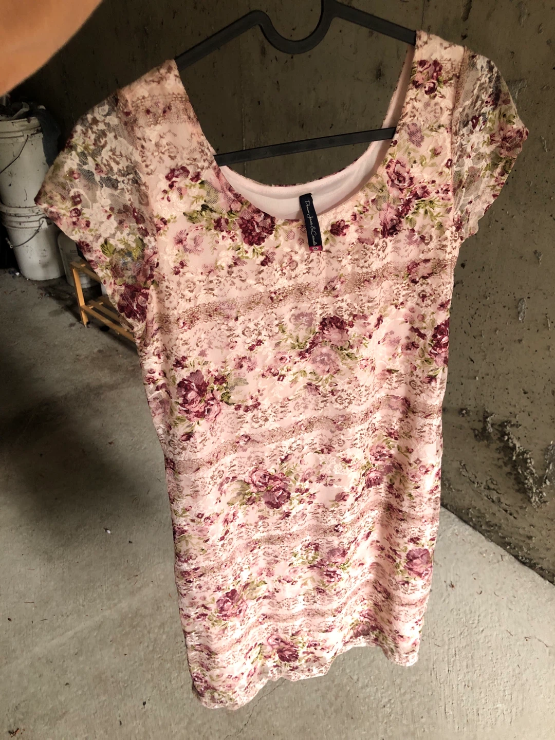 Floral Lace Dress - Pink