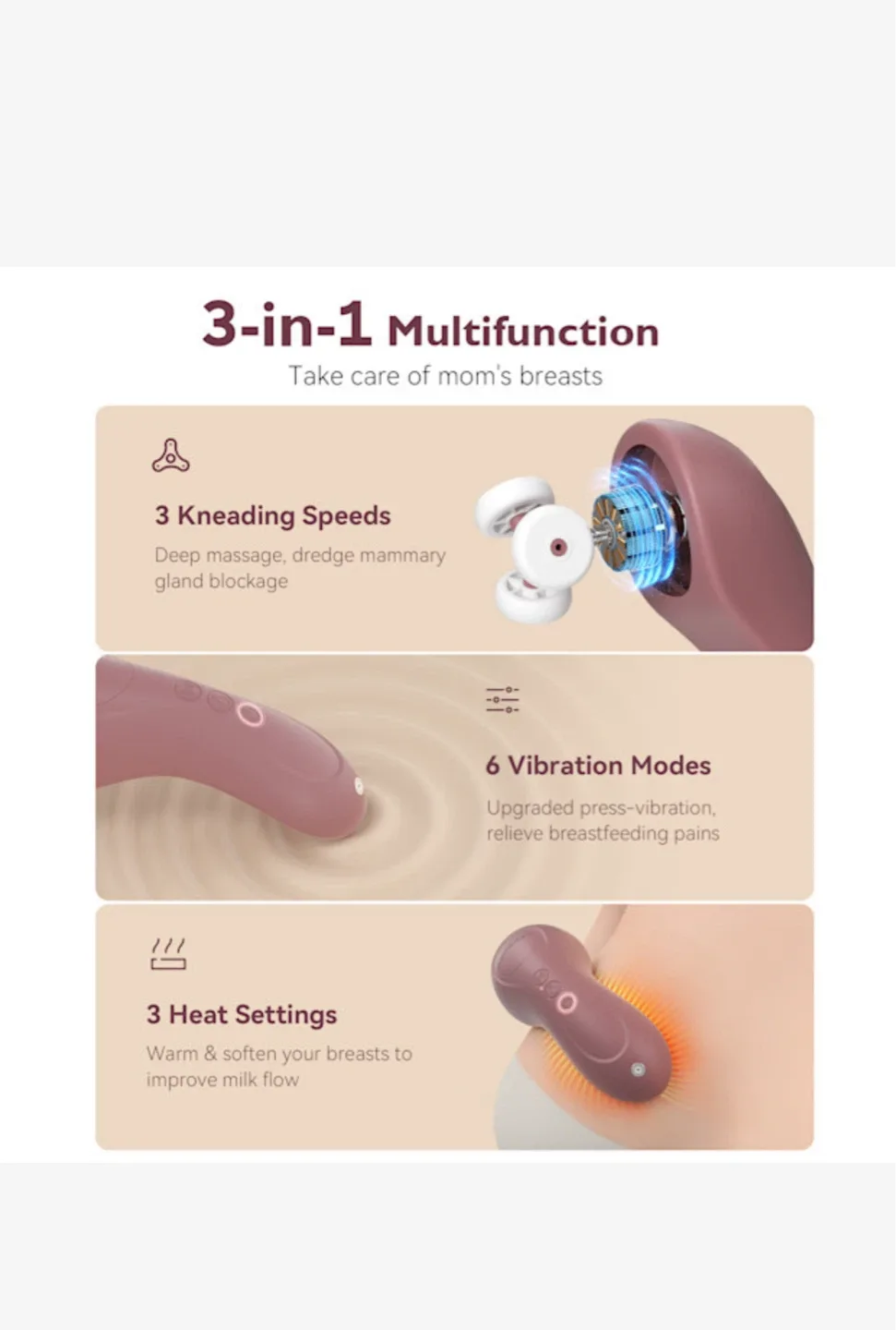 Momcozy Kneading Lactation Massager LM02 image indicator(2)