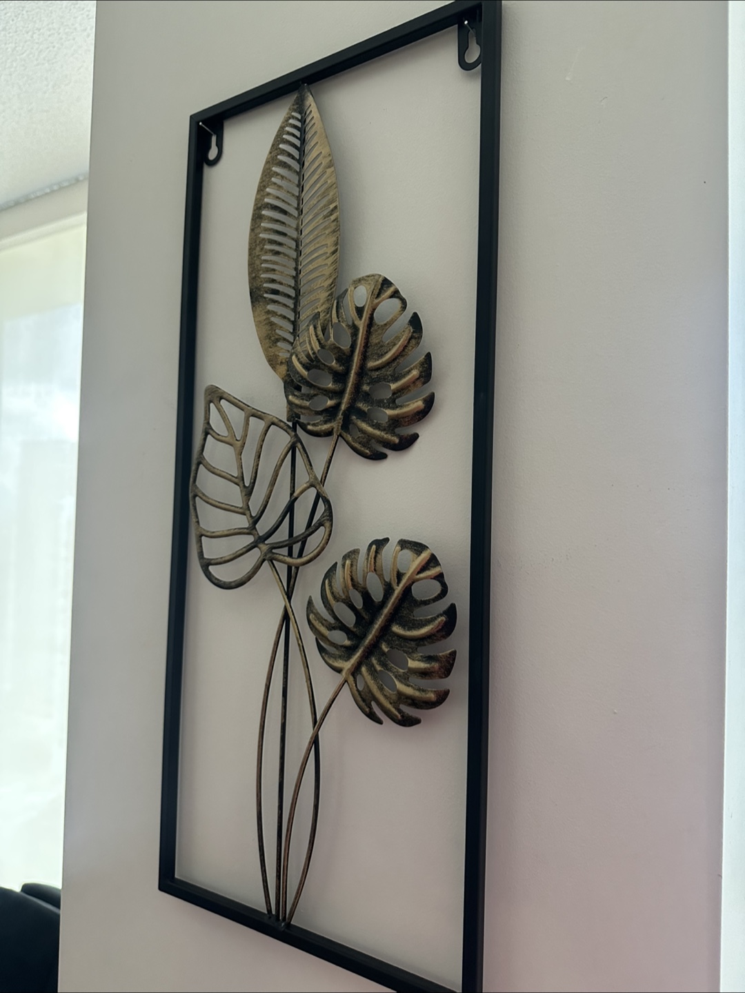 Metal Leaf Wall Art Decor
