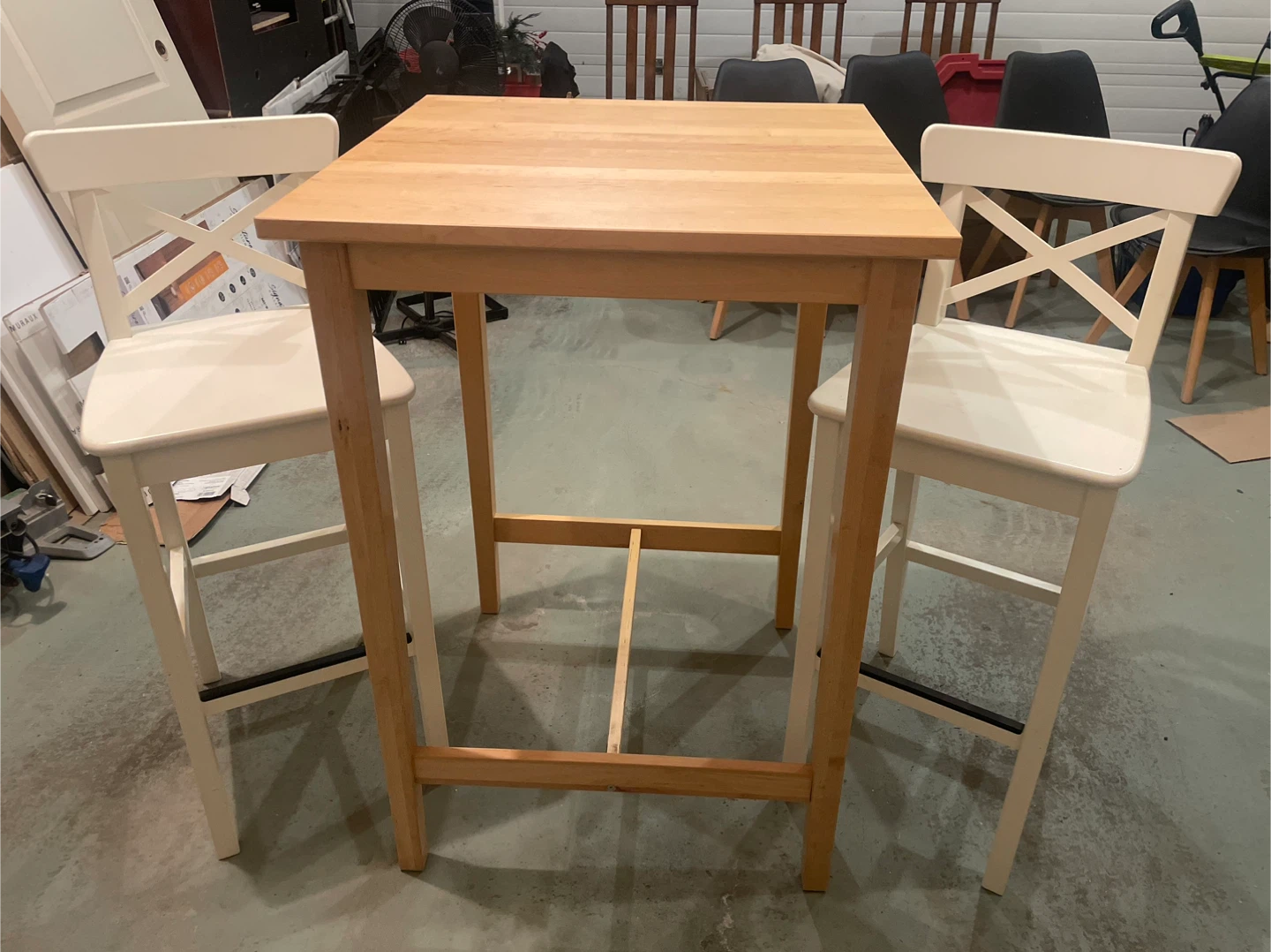 Ikea Bar Table and Stool Set