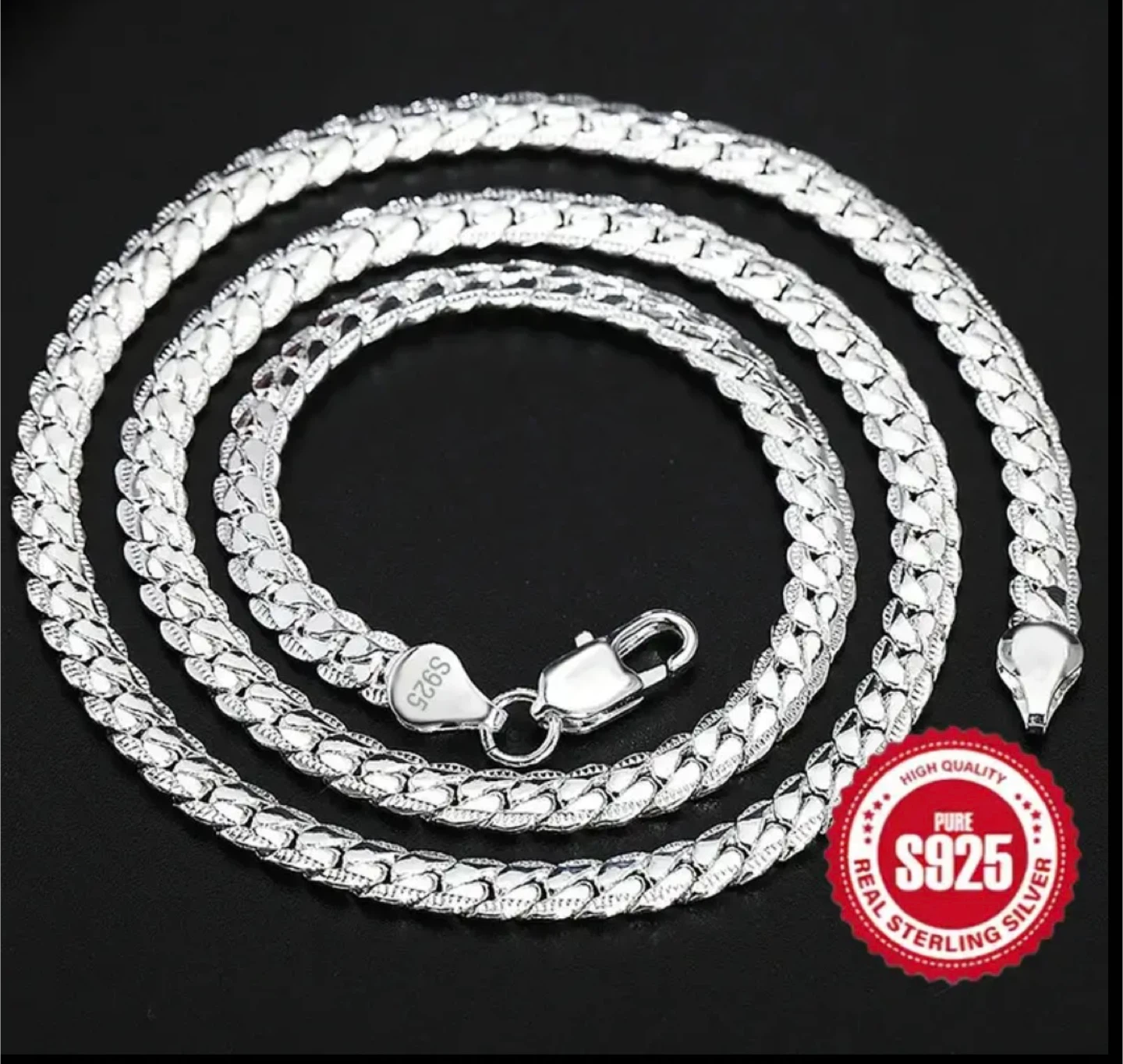 S925 Sterling Silver Chain Necklace for $30 - photo 2