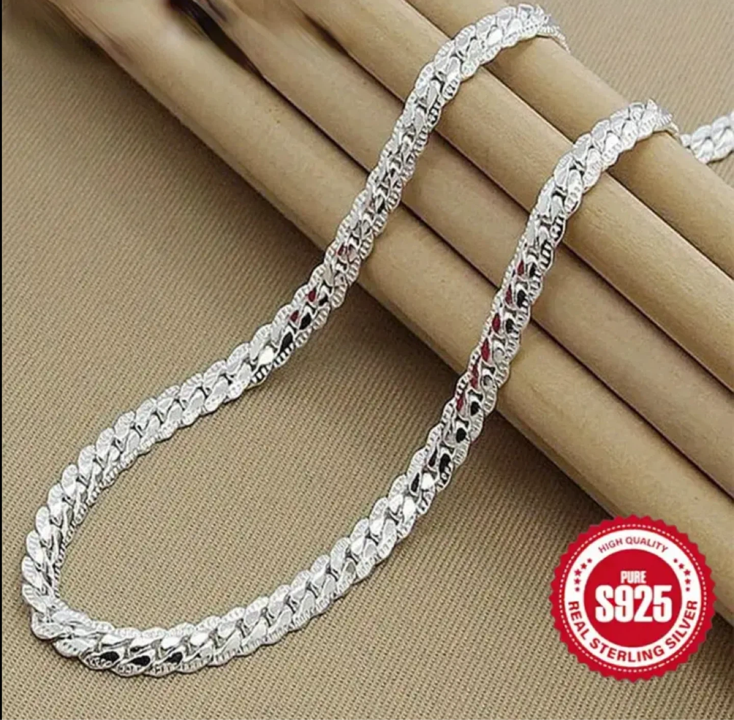 S925 Sterling Silver Chain Necklace for $30