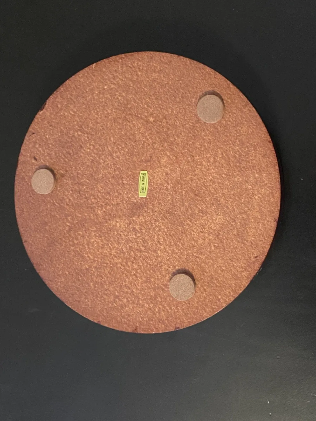 Vintage 1970’s “Small Change” Wood and Brass  Coin Dish! image indicator(4)