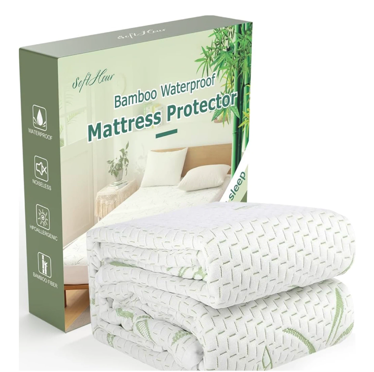 Double/Full Bamboo Waterproof Mattress Protector