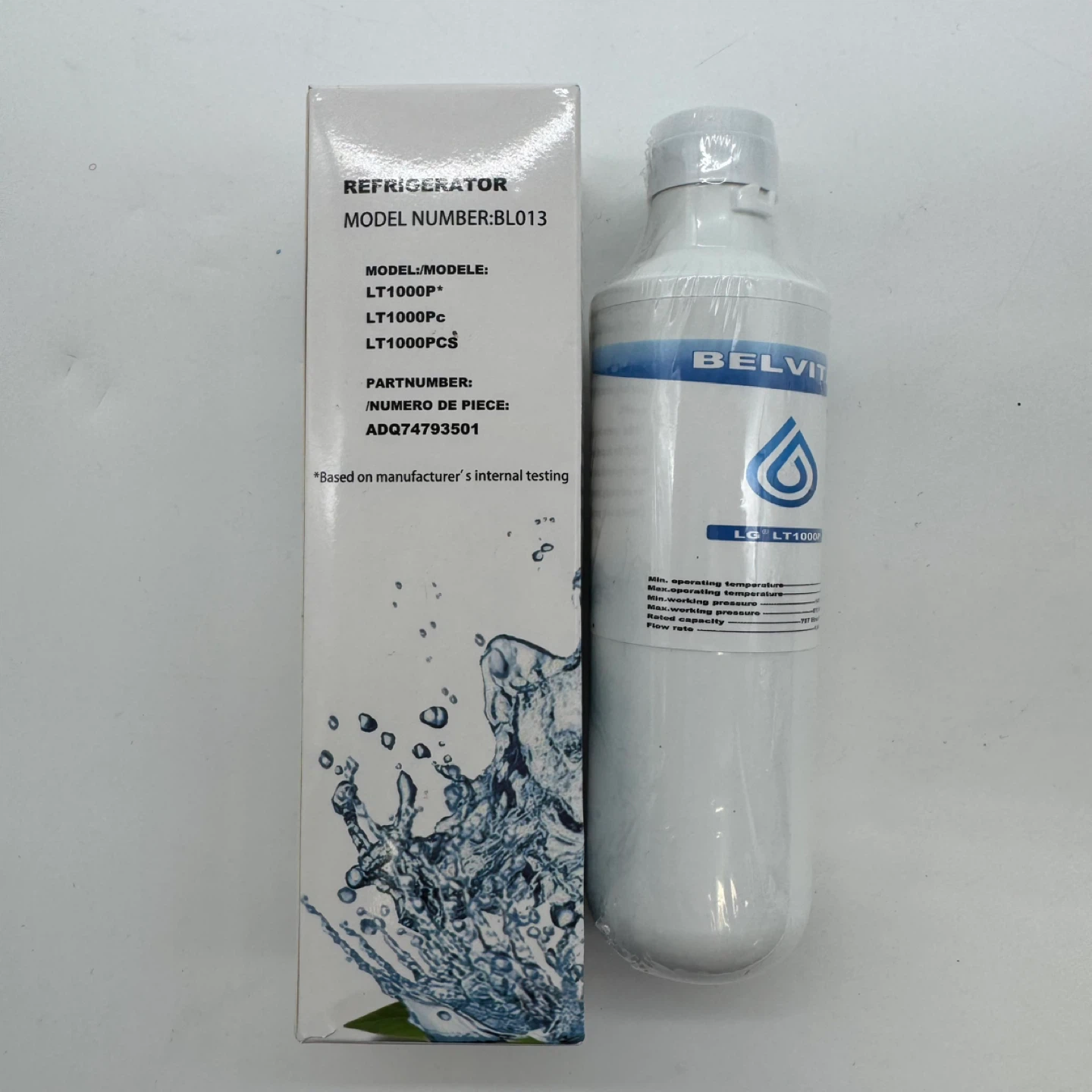 2-Pack  LT1000P Refrigerator Water Filter ADQ74793501 Belviya