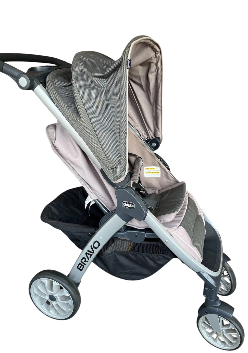 CHICCO BRAVO 3in1 TRIO TRAVEL SYSTEM QUICK-FOLD STROLLER.