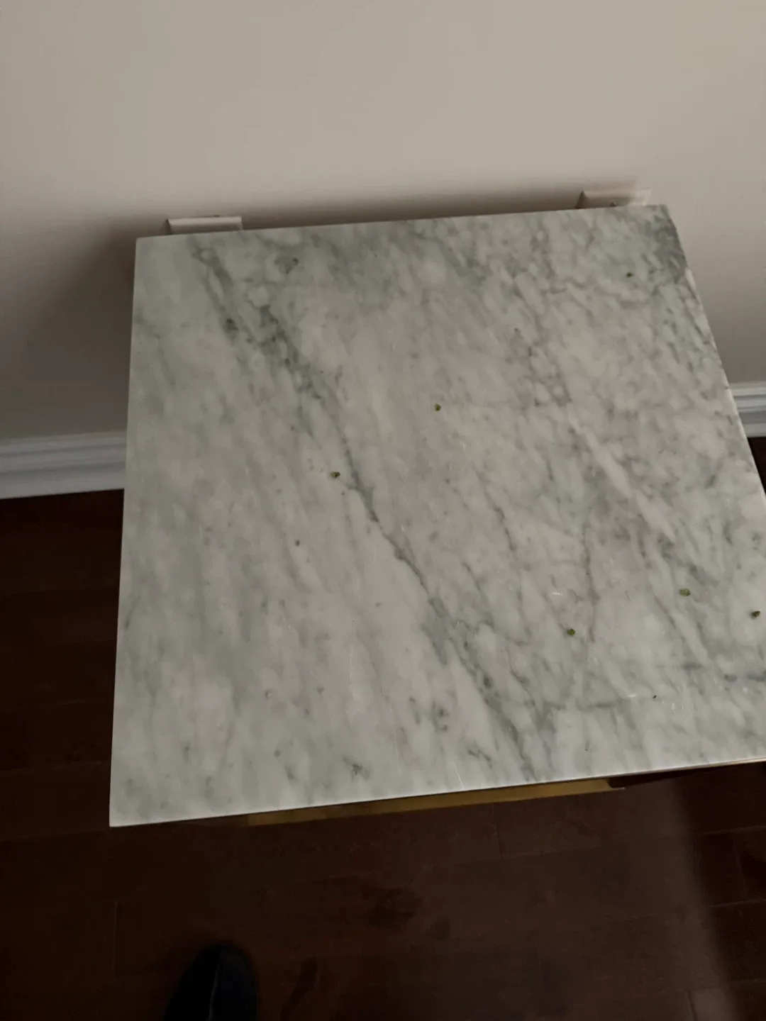 Marble Top Side Table with Gold Frame image indicator(3)