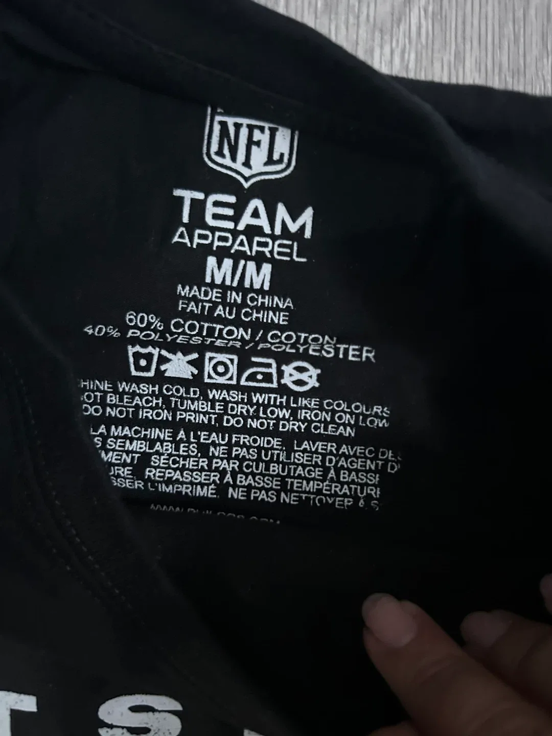 NFL Pittsburgh Steelers Black T-Shirt - Size M image indicator(2)