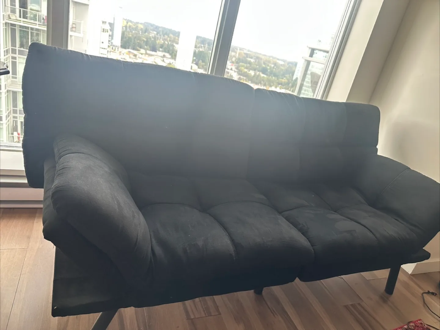 Black Futon Sofa Bed thumbnail