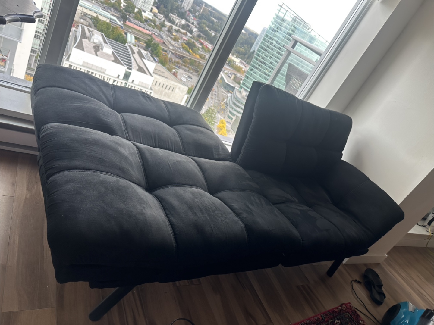Black Futon Sofa Bed - photo 2