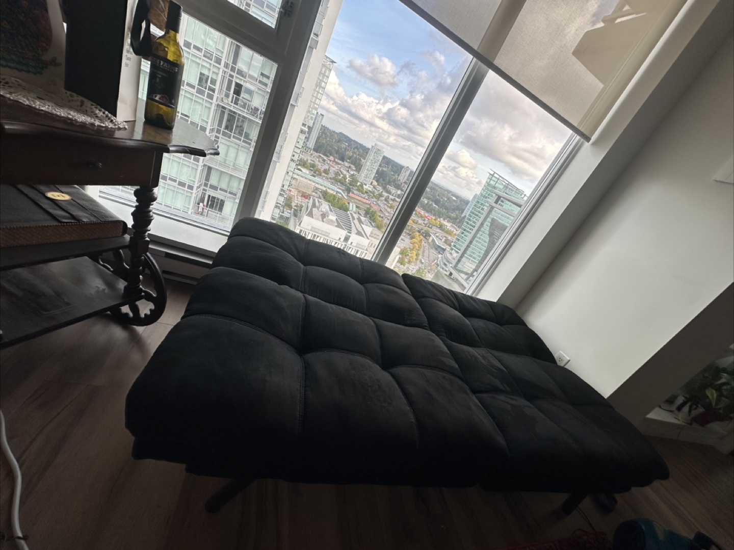 Black Futon Sofa Bed - photo 3