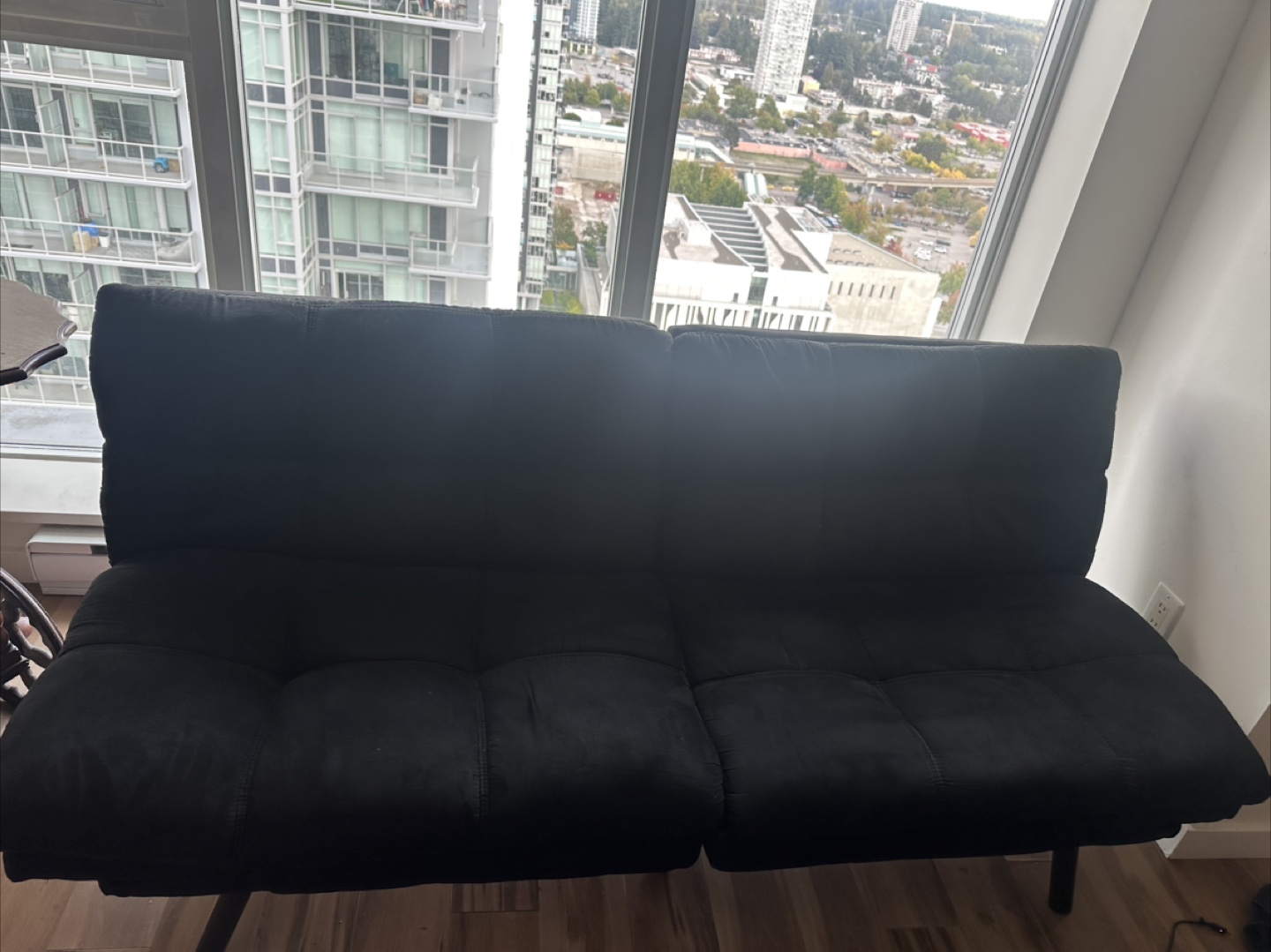 Black Futon Sofa Bed - photo 5