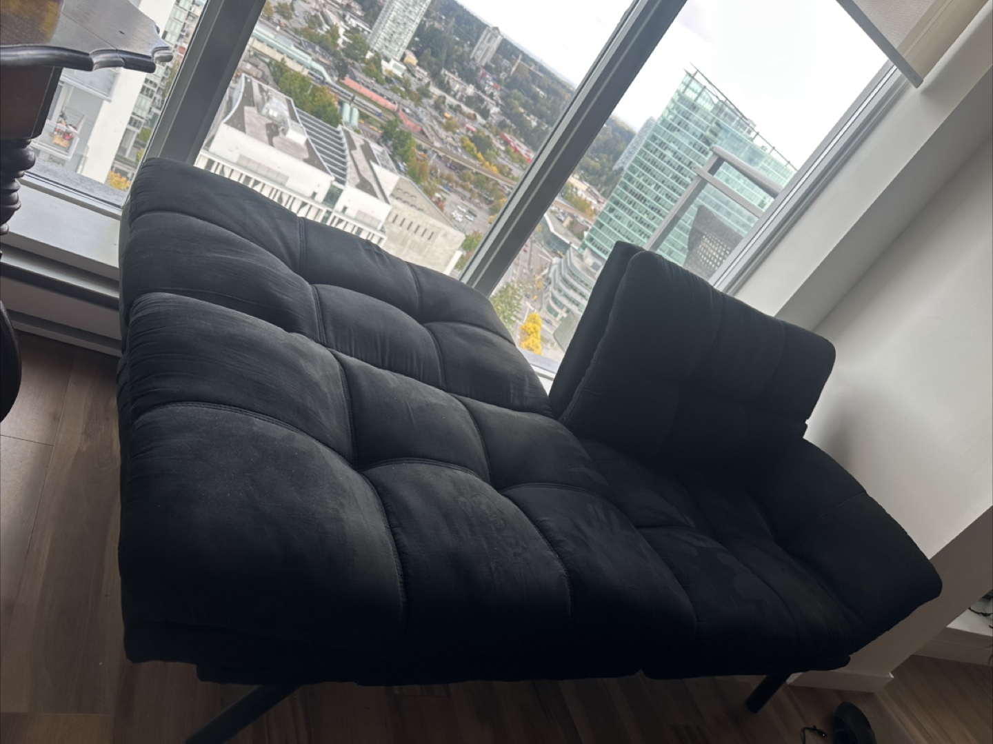 Black Futon Sofa Bed - photo 4