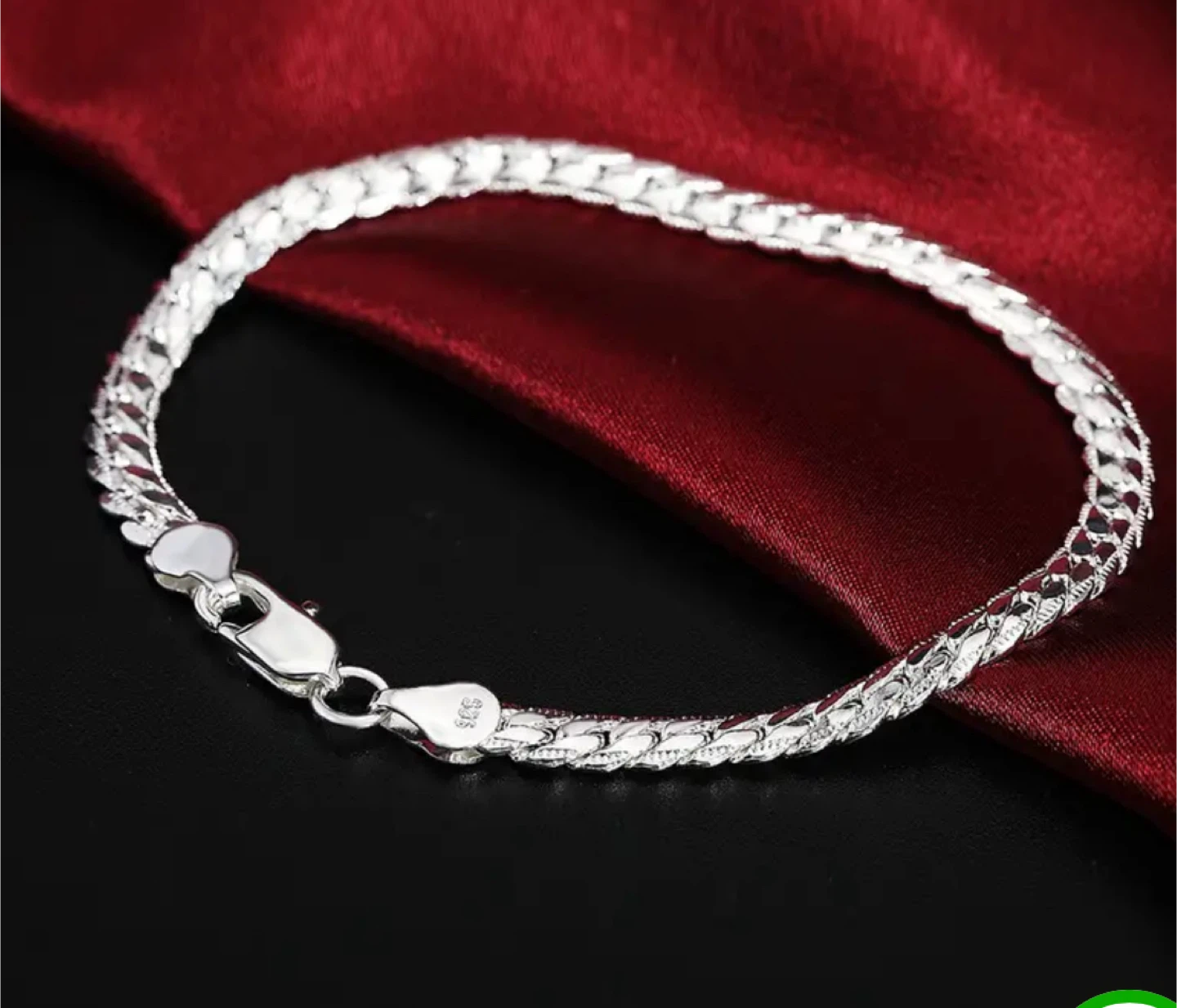 Silver Chain Bracelet $34