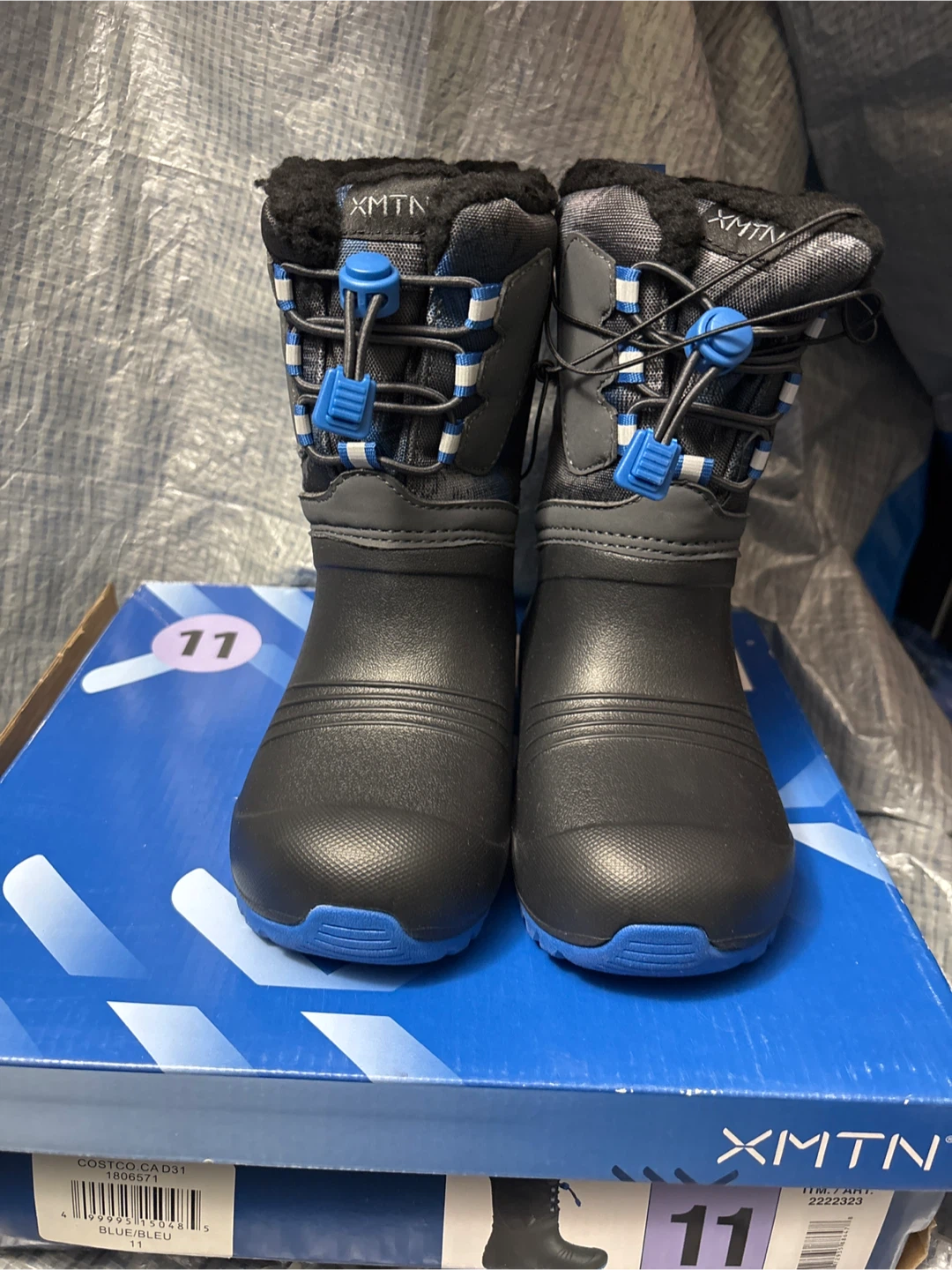 XMTN Kids Winter Boots - Size 11 - Blue/Black
