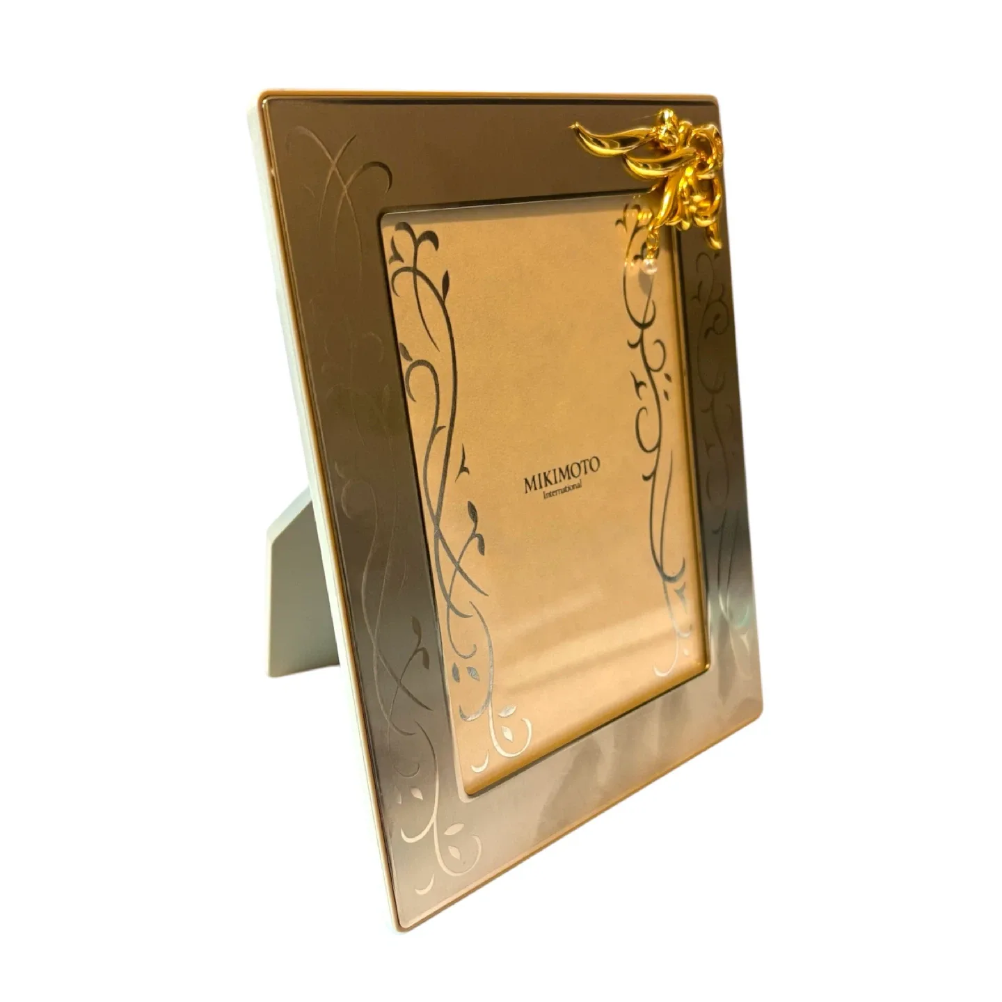 Vintage Mikimoto 2004 Photo Frame Silver w/ Pearl image indicator(6)