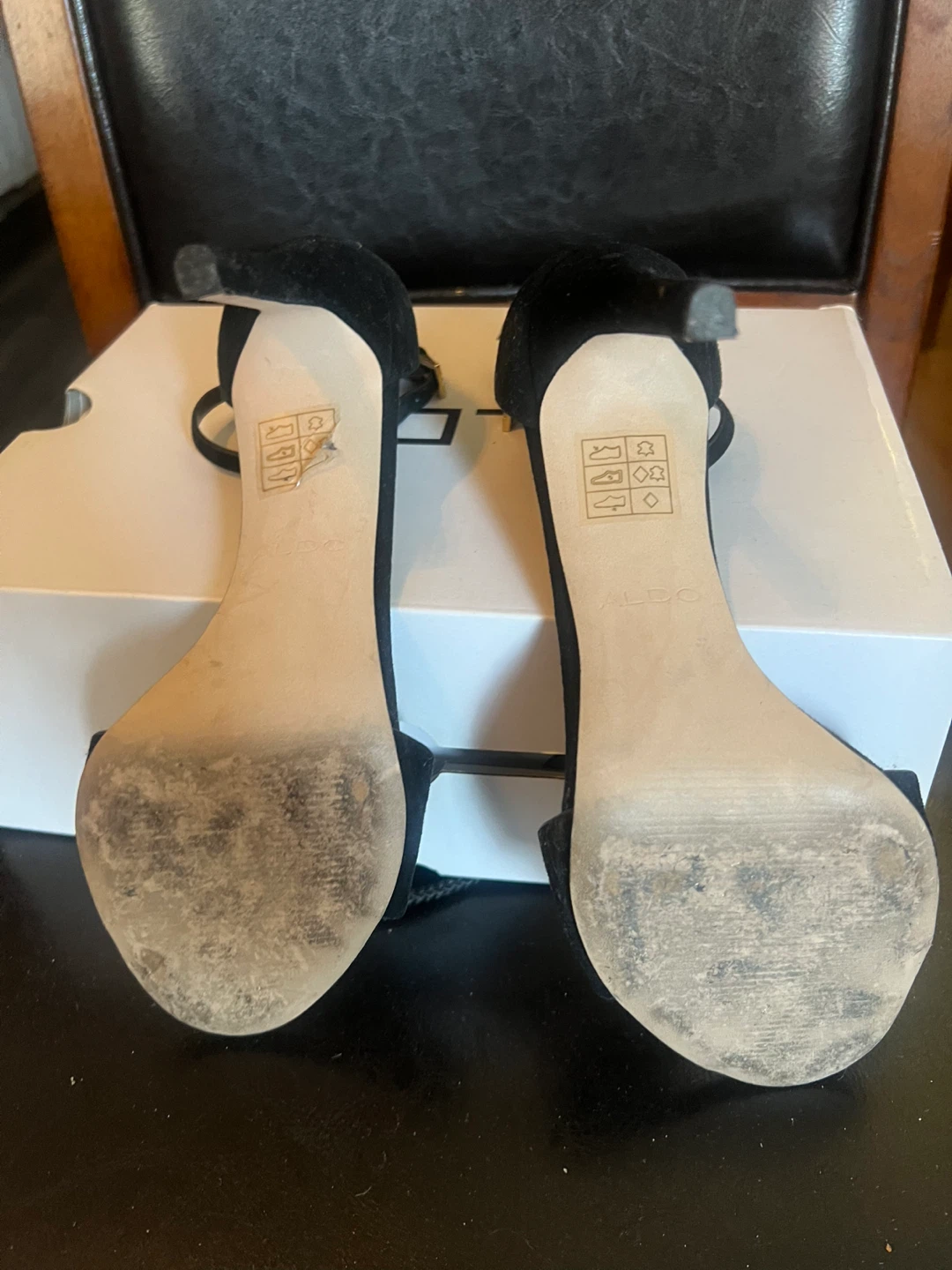 ALDO Black Heels, Size 7 - photo 3